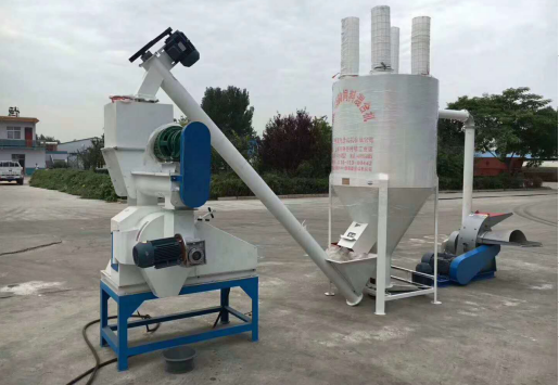 安裝完成的250草粉顆粒機組參考（kǎo）示例