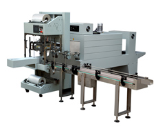 QSJ5040A袖口式全自動熱收縮包裝機+BSE5040APE膜熱收縮(suō)包裝機